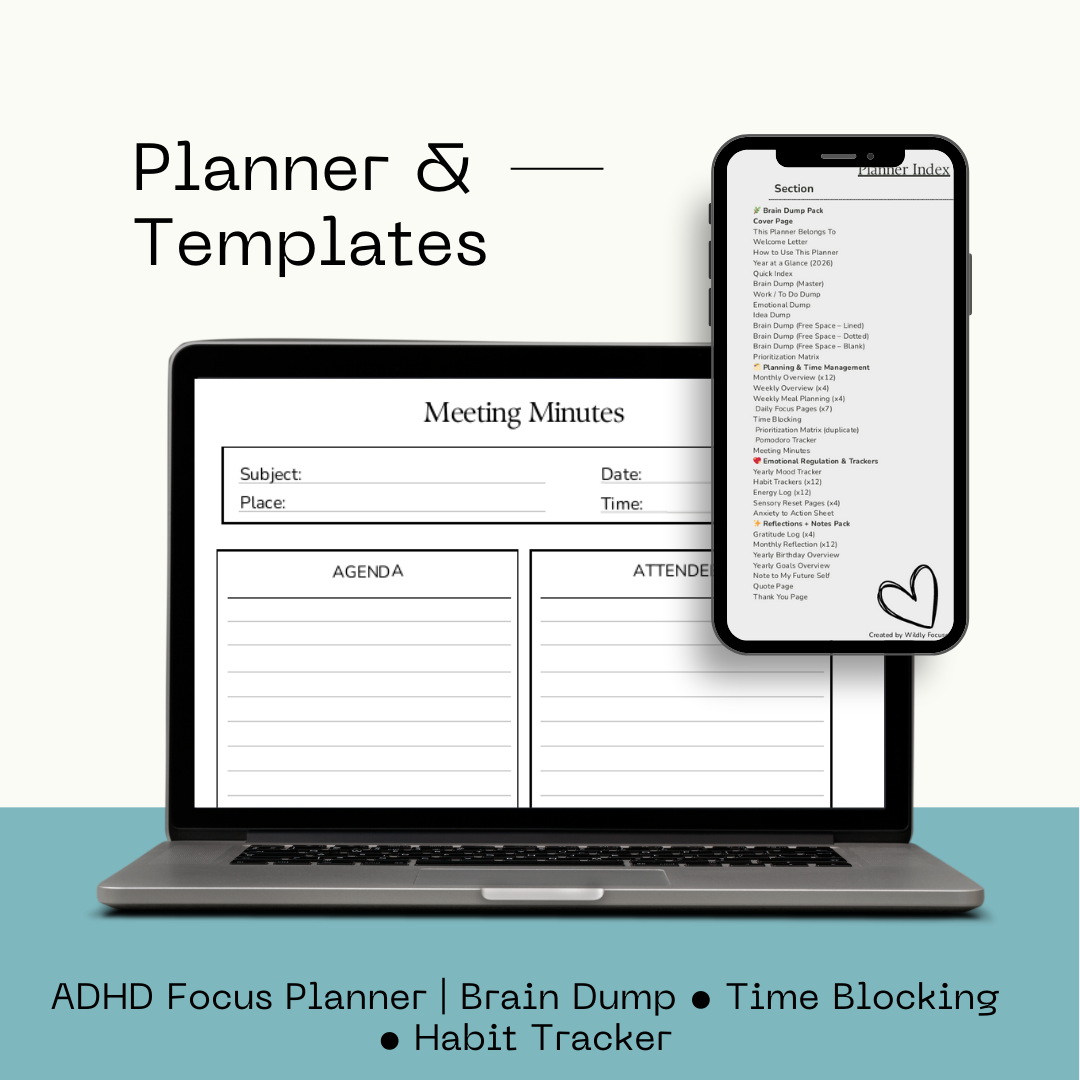 adhd focus planner adhd focus planner
