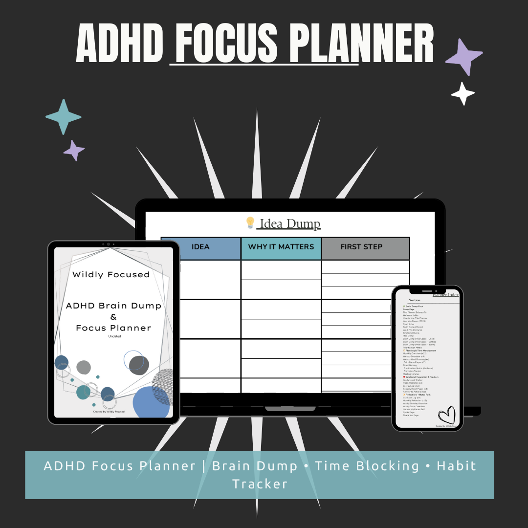 adhd focus planner adhd focus planner