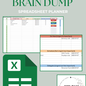 adhd digital planner: eisenhower matrix