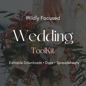 Home ✨ wildly focused wedding toolkit | adhd friendly wedding planner ✨